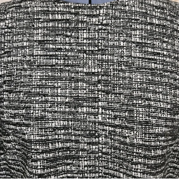 Banana Republic Small Shell Tank Top Black White Blouse Office Career Tweed S - Picture 3 of 9